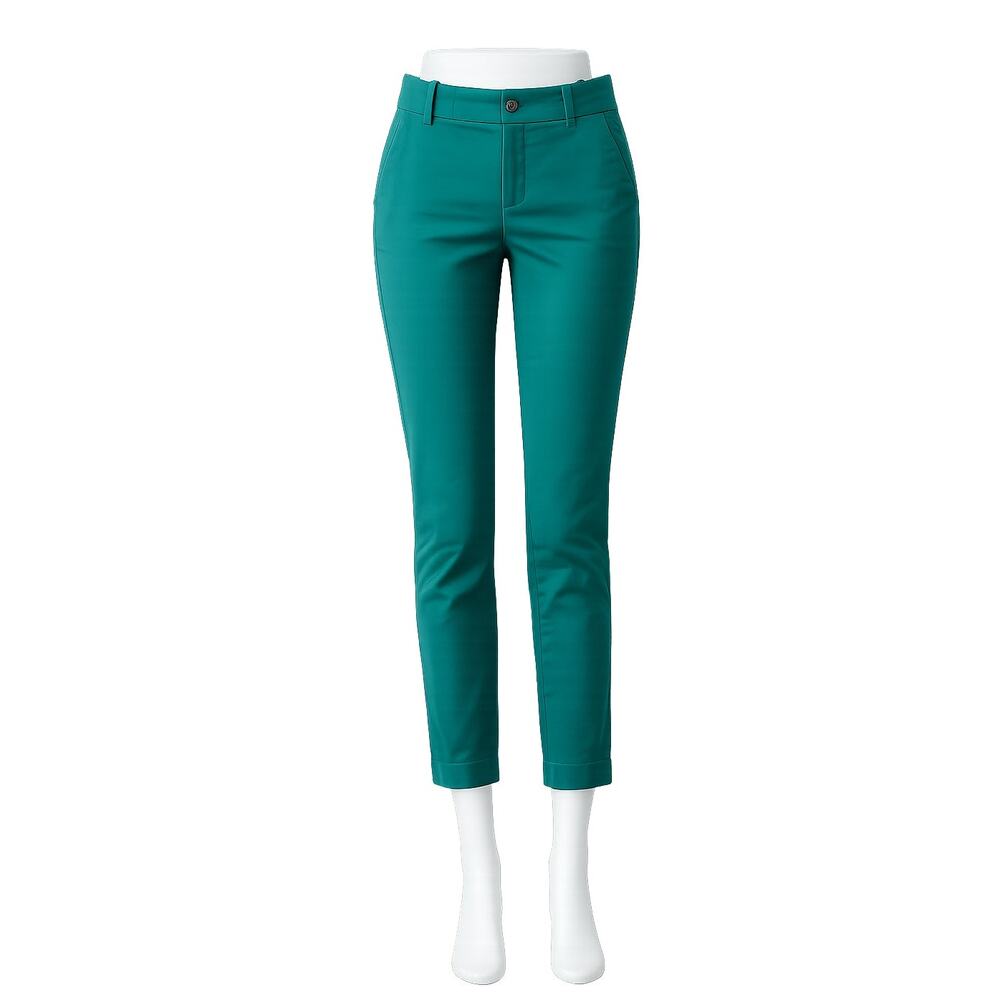J.Crew Cafe Teal Capri Cotton Stretch Pants - Size 00
